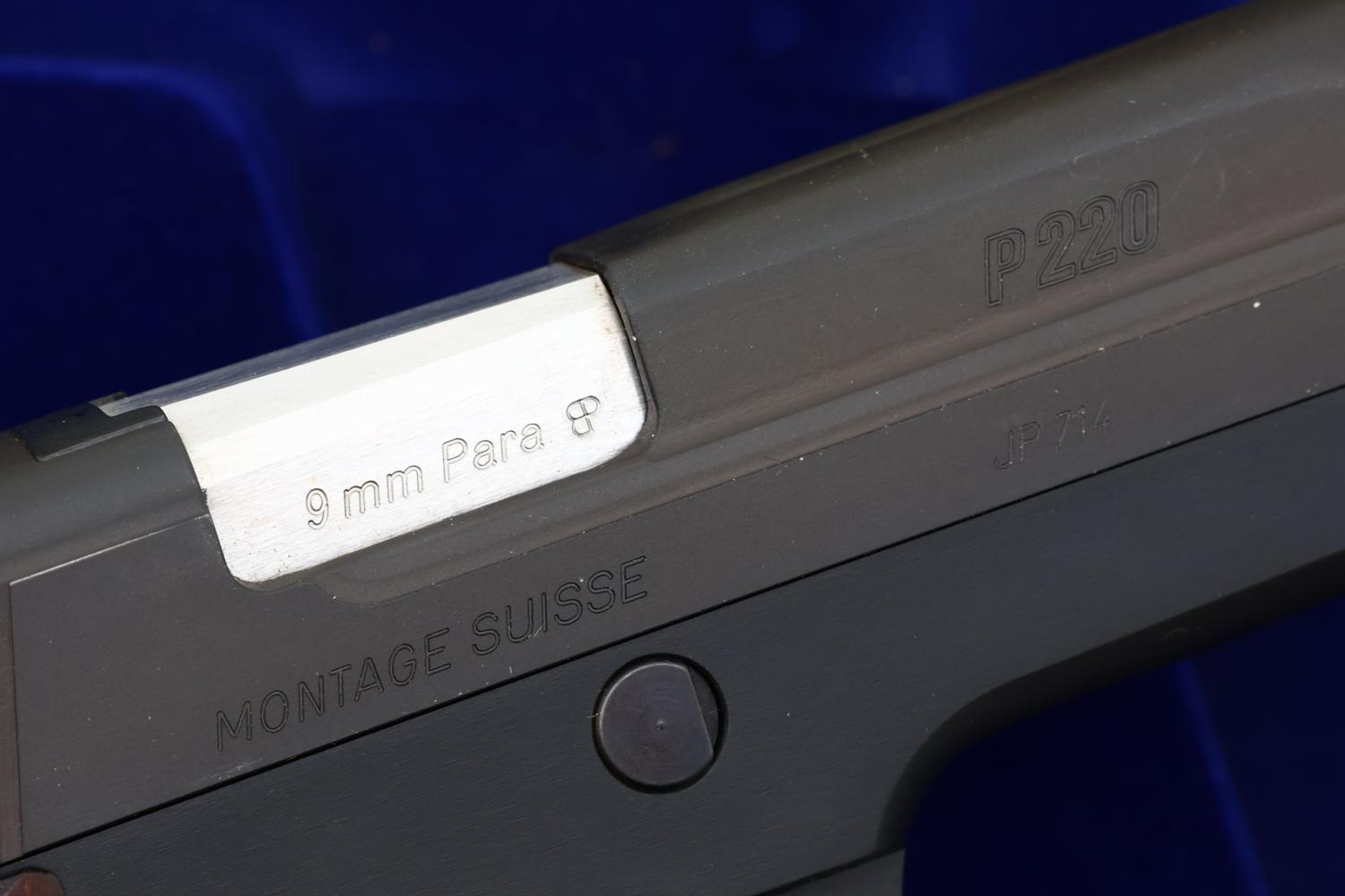 SIG SAUER, P220 125th Commemorative Pistol, Cased. JP714, FB02006 - Image 4