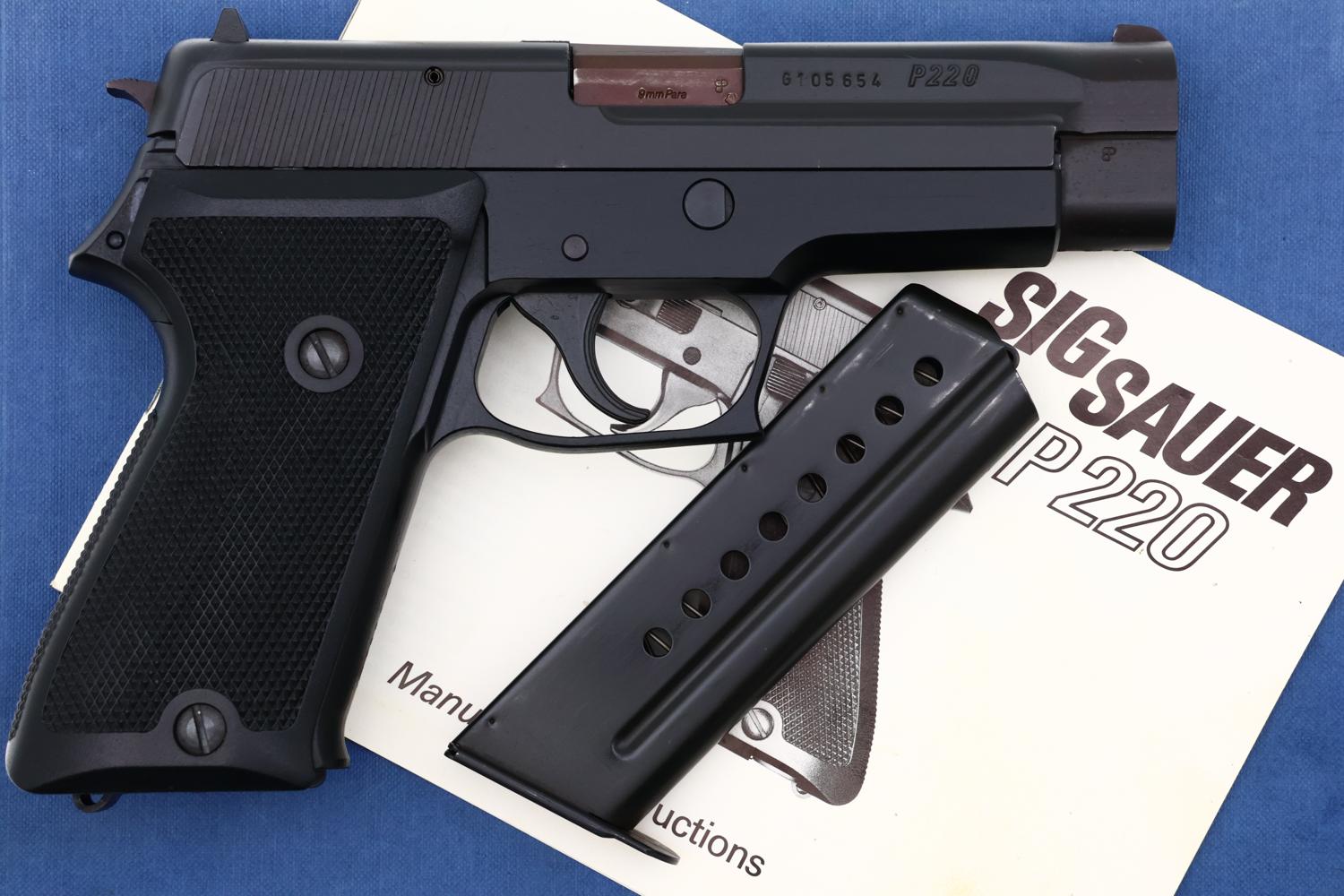 Sig Sauer P220 Pistol, Earliest Variation 9mmP, Boxed, G105654, FB02058 - Image 2