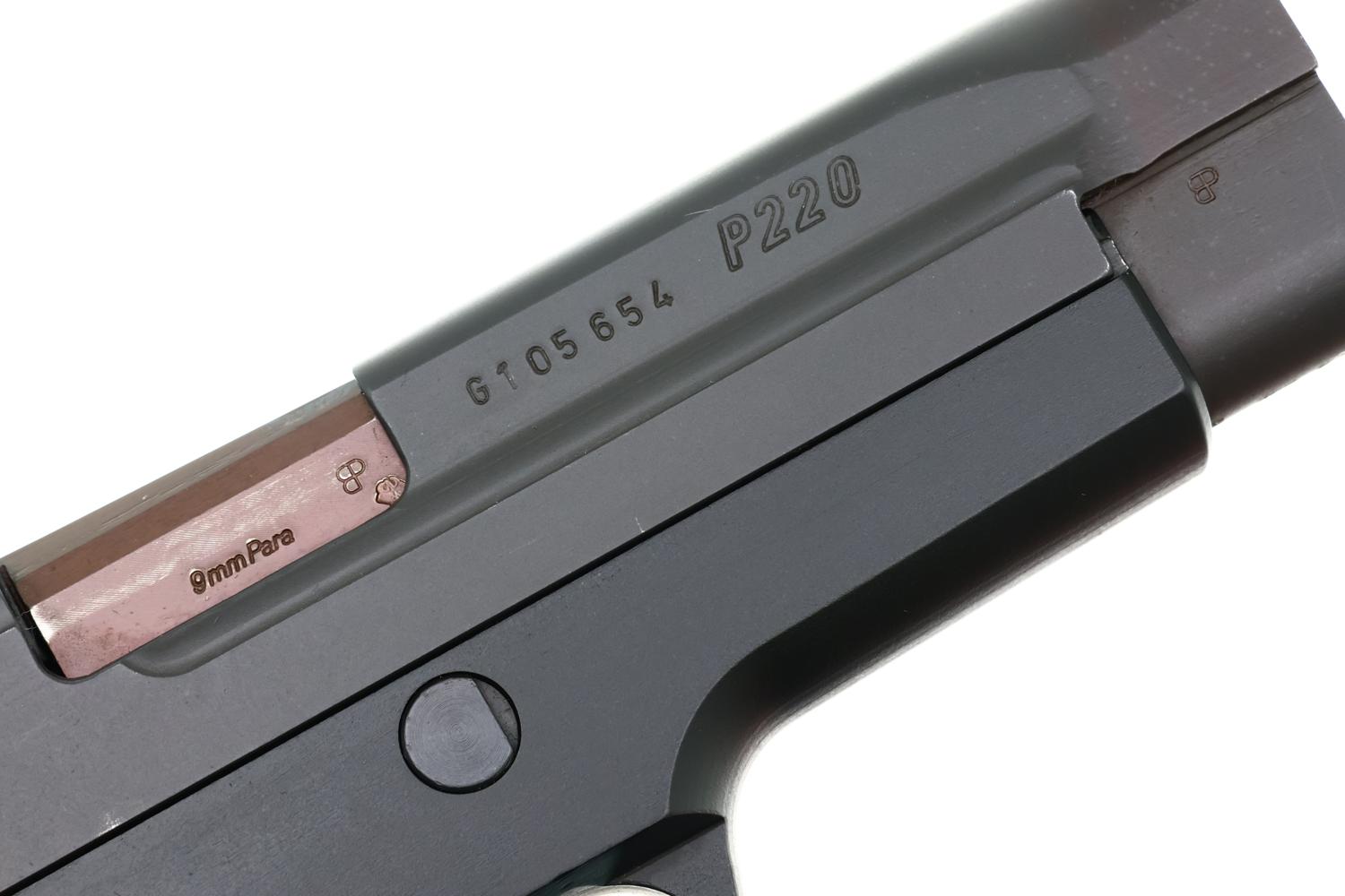 Sig Sauer P220 Pistol, Earliest Variation 9mmP, Boxed, G105654, FB02058 - Image 7