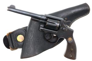Spanish ALPHA Copy S&W K Frame Revolver, Holster, PCA-199