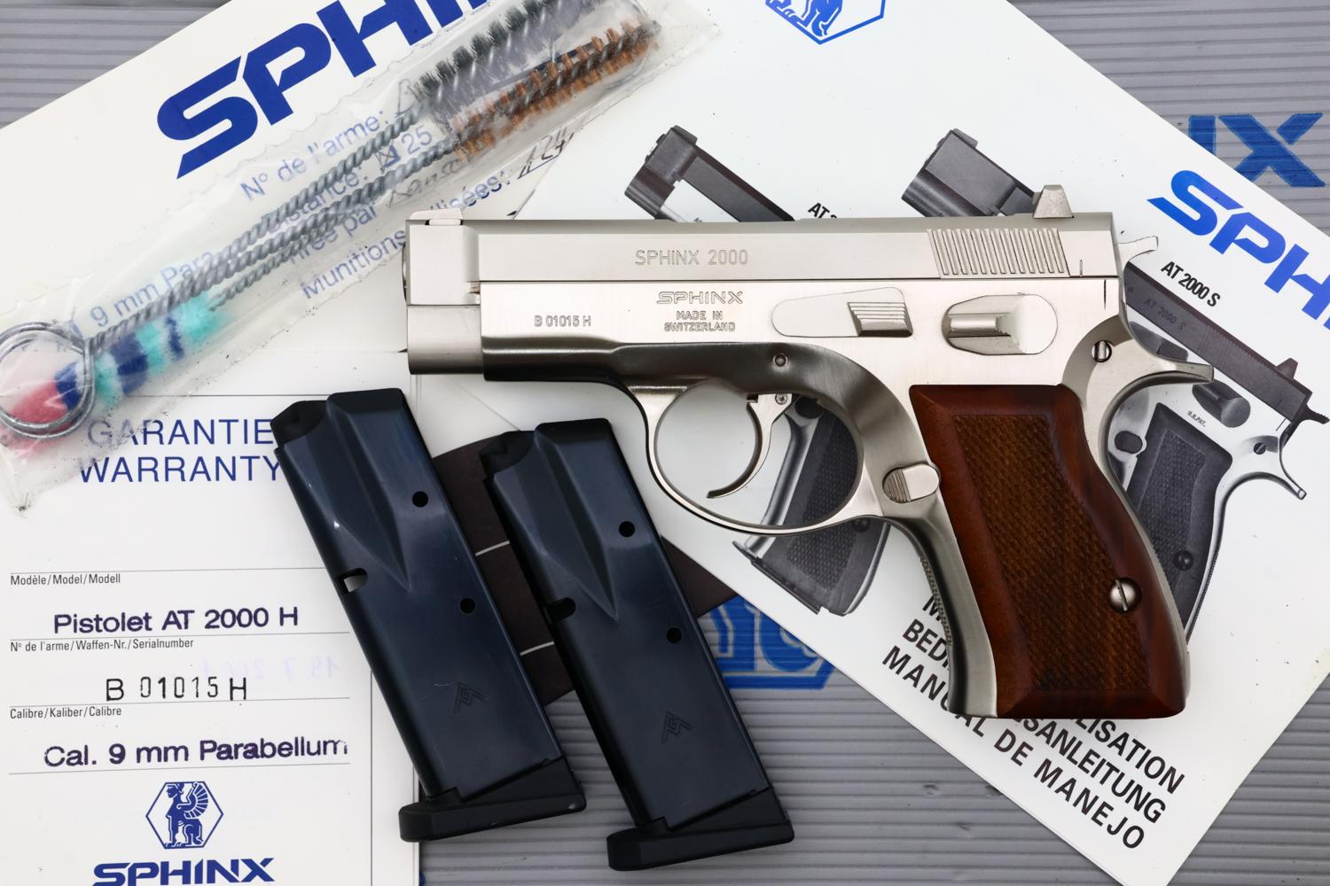 Swiss Sphinx, AT2000H, Stainless Steel Pistol, Boxed, B01015H, FB02285