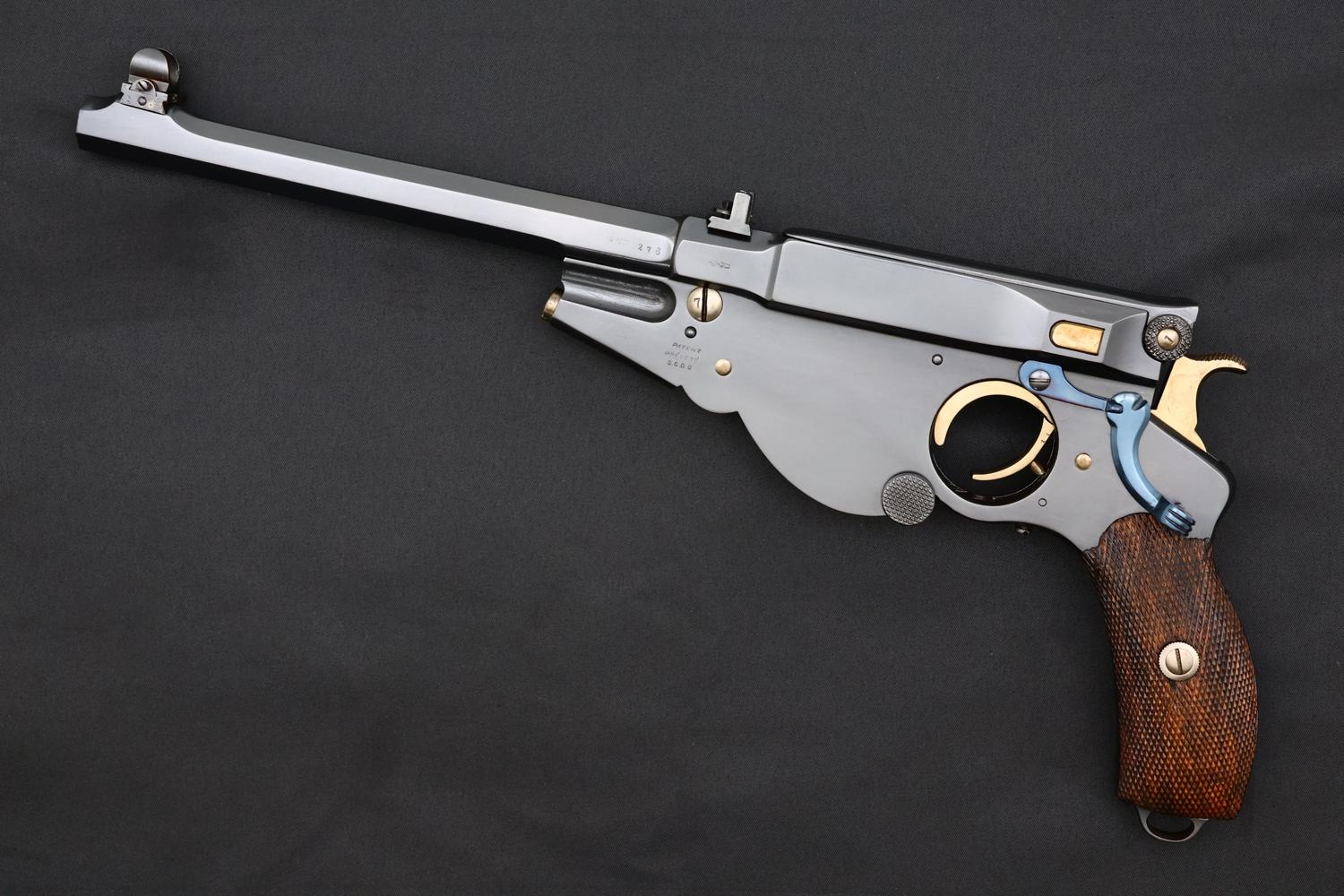 Bergmann 1896 No. 3 Target Pistol, ANTIQUE, 1444, O-271