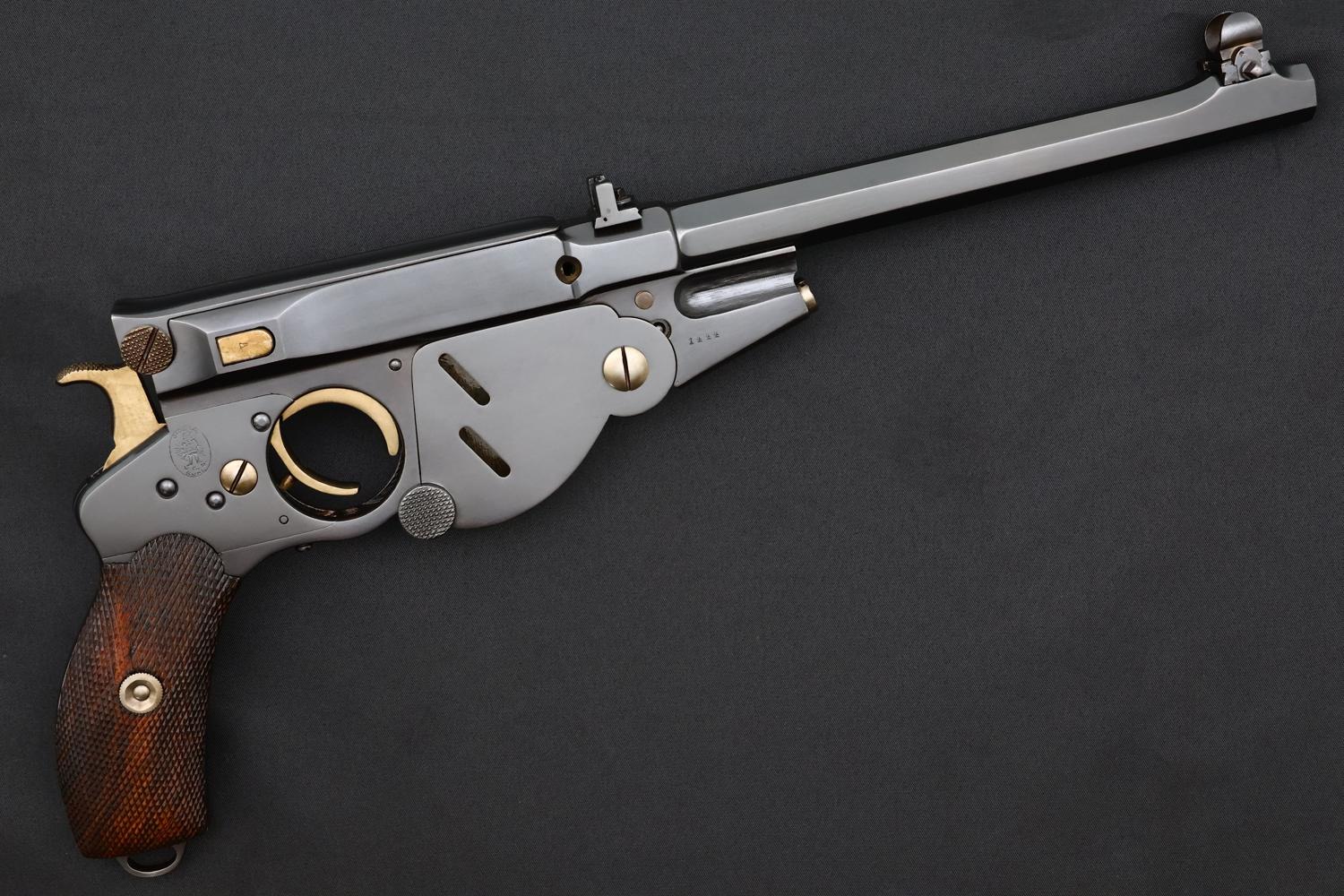 Bergmann 1896 No. 3 Target Pistol, ANTIQUE, 1444, O-271 - Image 3