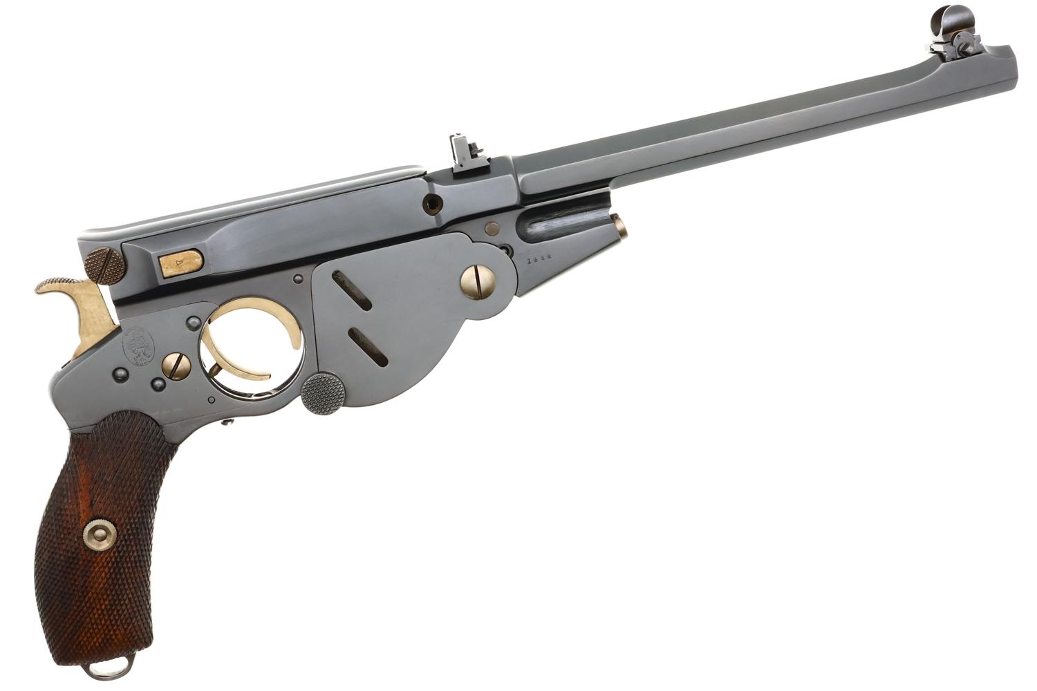 Bergmann 1896 No. 3 Target Pistol, ANTIQUE, 1444, O-271 - Image 4