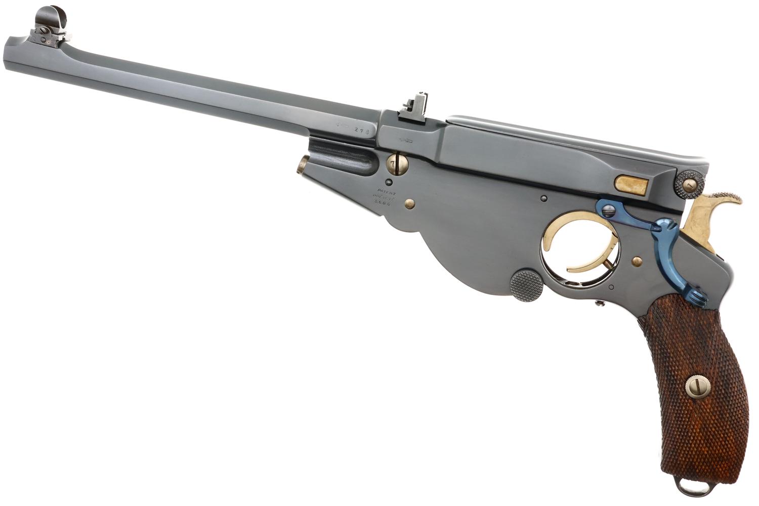 Bergmann 1896 No. 3 Target Pistol, ANTIQUE, 1444, O-271 - Image 6