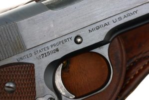 Colt 1911A1 Navy Pistol, Blued, Matching, from 1939, 715924, FB01515