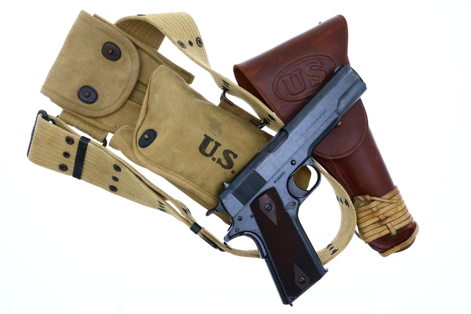 Colt 1911 US Military Pistol, WWI Navy Shipped, Rig, 233011, FB01628 - Image 3