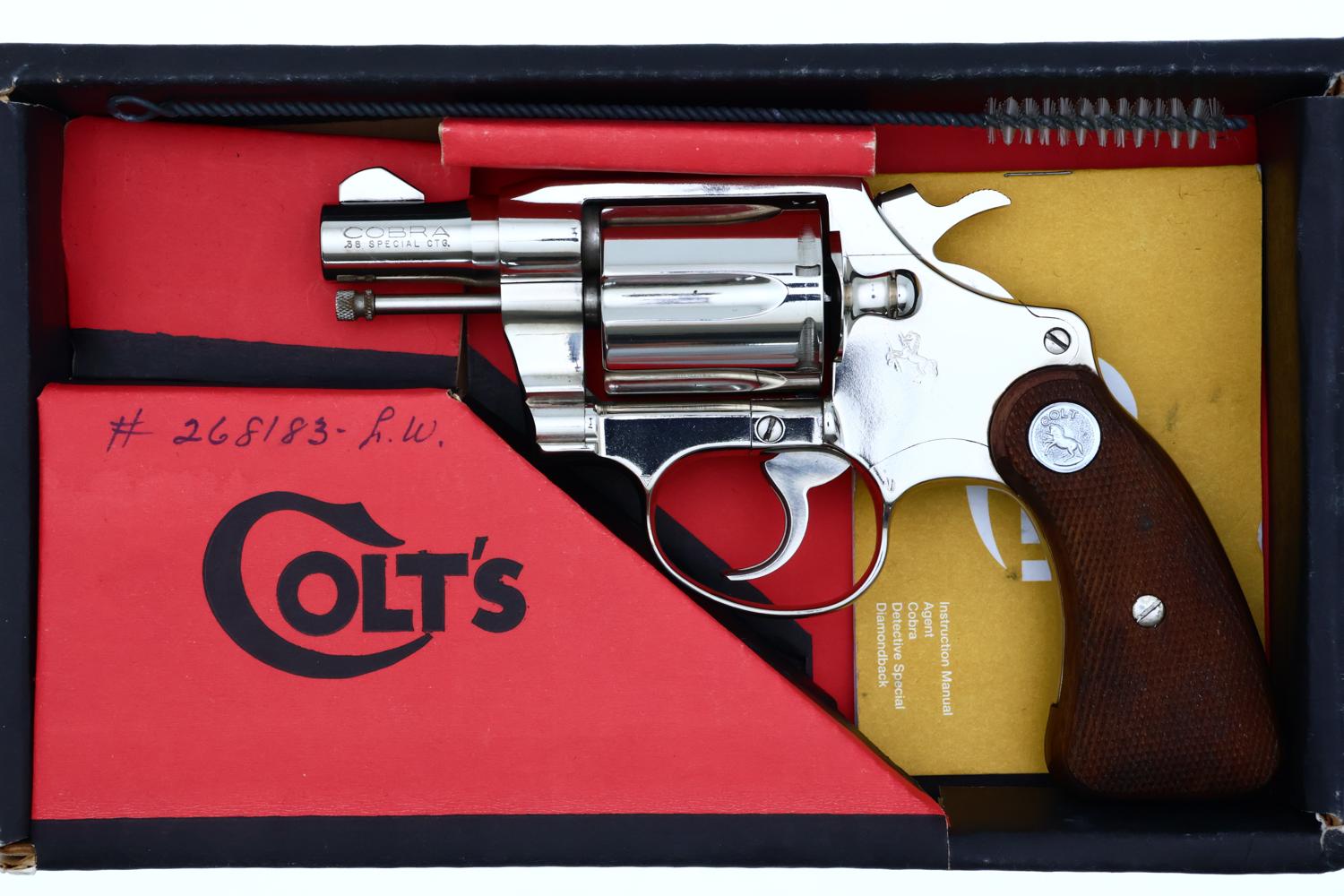 Colt Cobra, 38 Special, Factory Nickle, 268183-LW, Boxed, FB02157 - Image 2