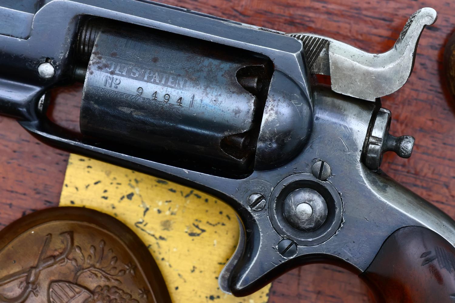Colt 1855 Sidehammer Root Percussion Revolver, ANTIQUE, 9494, O-158 - Image 4
