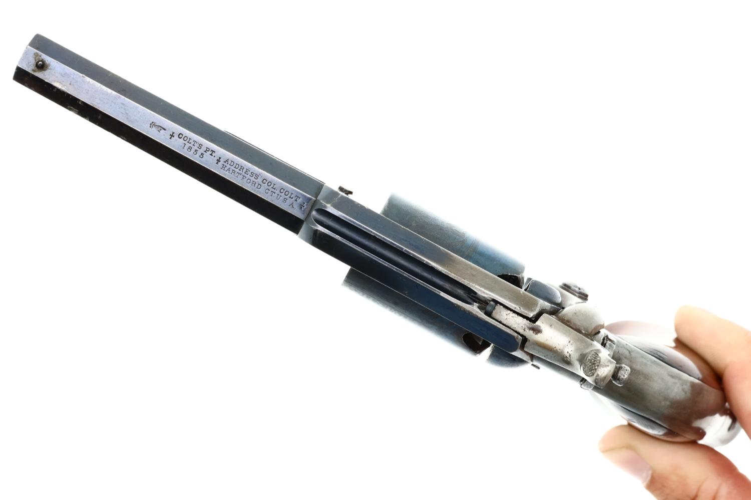 Colt 1855 Sidehammer Root Percussion Revolver, ANTIQUE, 9494, O-158 - Image 6