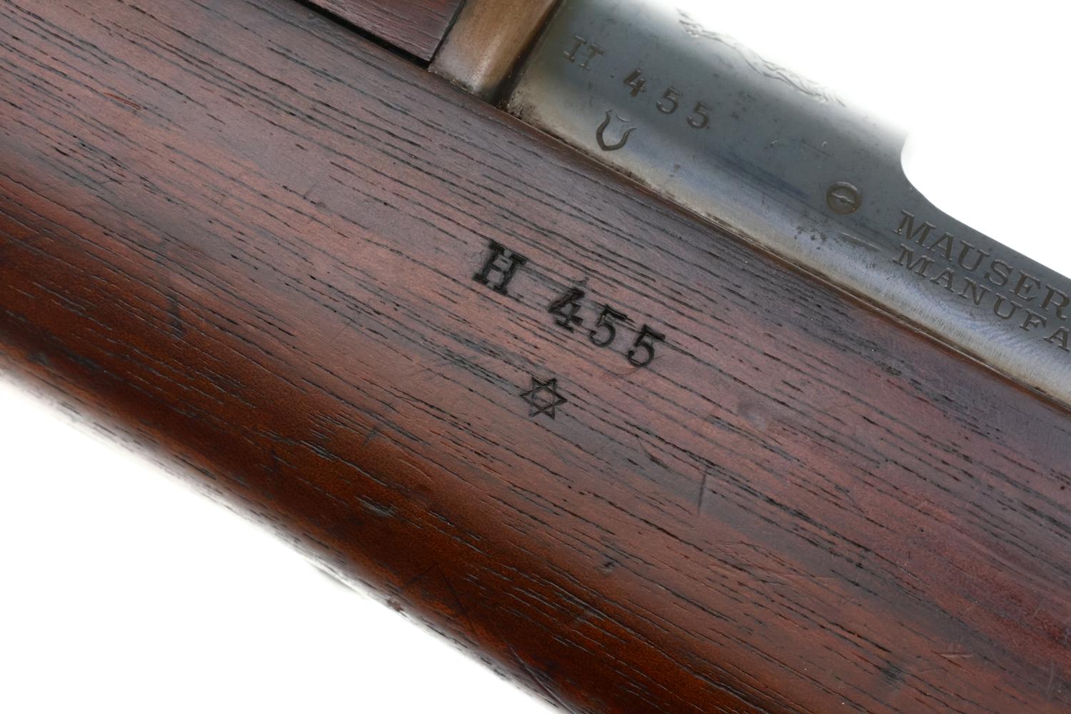 German Loewe 1895 Chilean Mauser Military Rifle, ANTIQUE, H455, FB01789 - Image 6