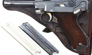 Mauser 1936 dated S/42 Luger Pistol, Rig, 1128h, FB01578