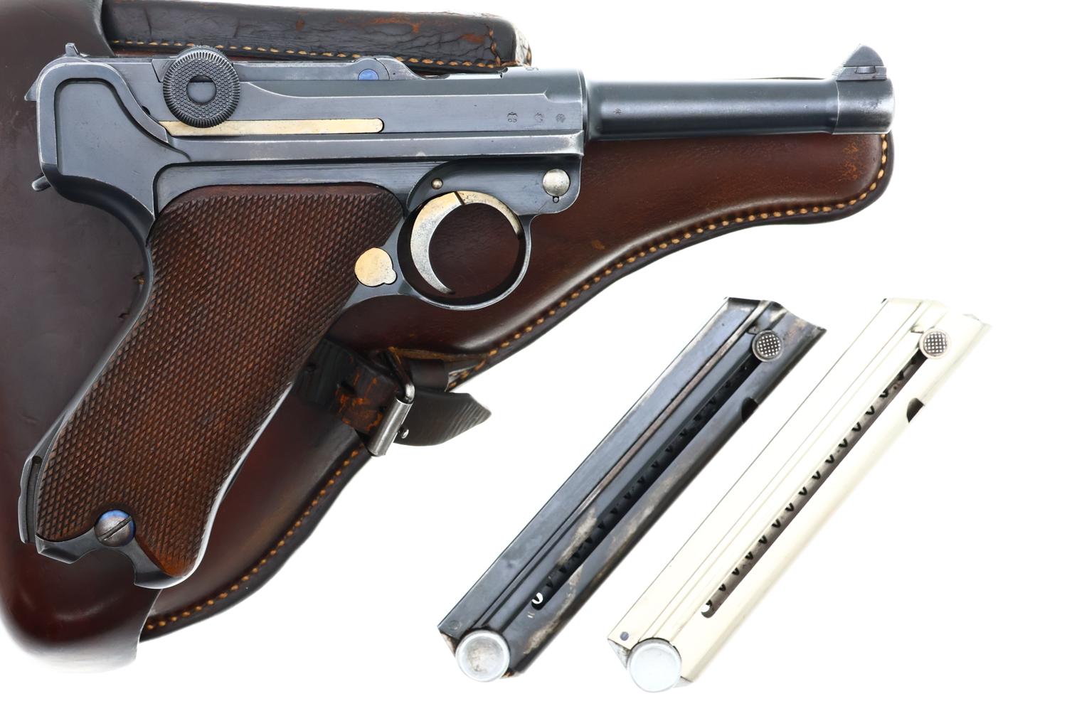 Mauser 1936 dated S/42 Luger Pistol, Rig, 1128h, FB01578 - Image 2