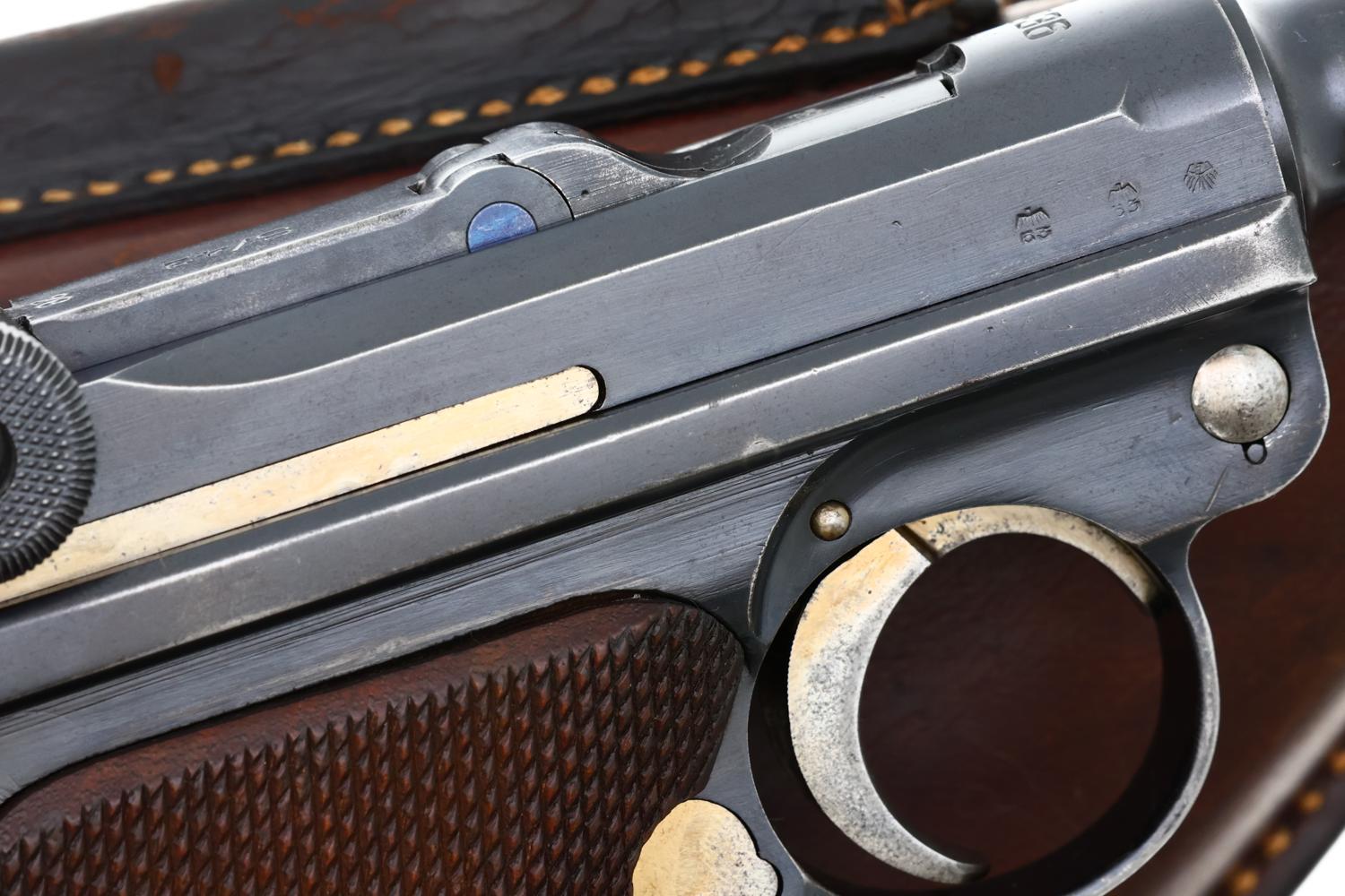 Mauser 1936 dated S/42 Luger Pistol, Rig, 1128h, FB01578 - Image 5