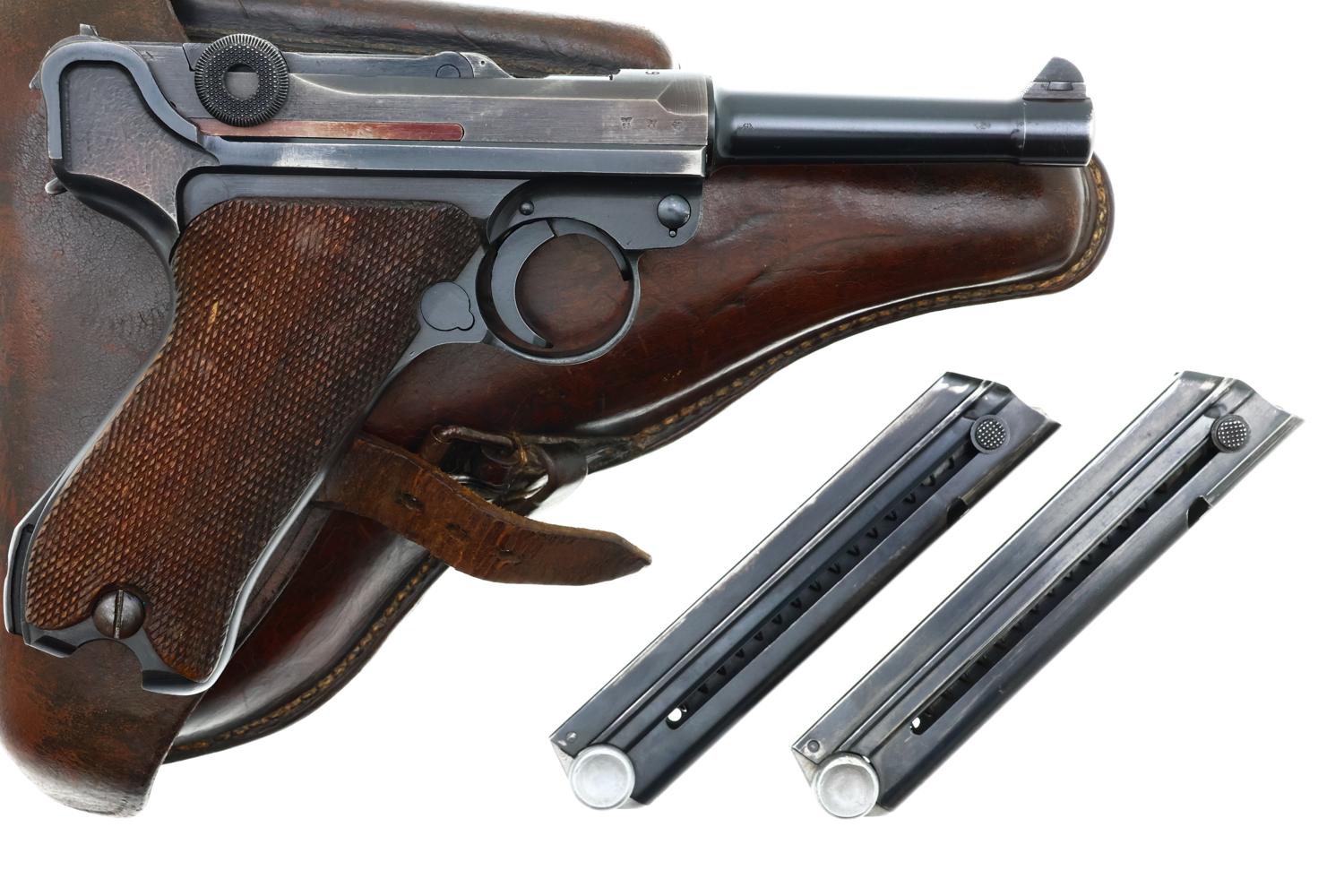 Mauser 1939 S/42 German Army WWII Luger Pistol, 5946o, FB01577 - Image 3