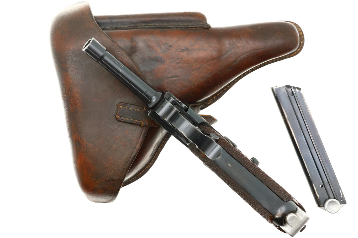 Mauser 1939 S/42 German Army WWII Luger Pistol, 5946o, FB01577 - Image 7