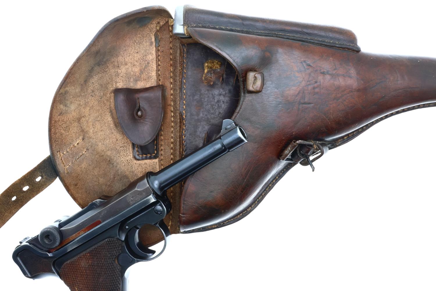 Mauser 1939 S/42 German Army WWII Luger Pistol, 5946o, FB01577 - Image 19