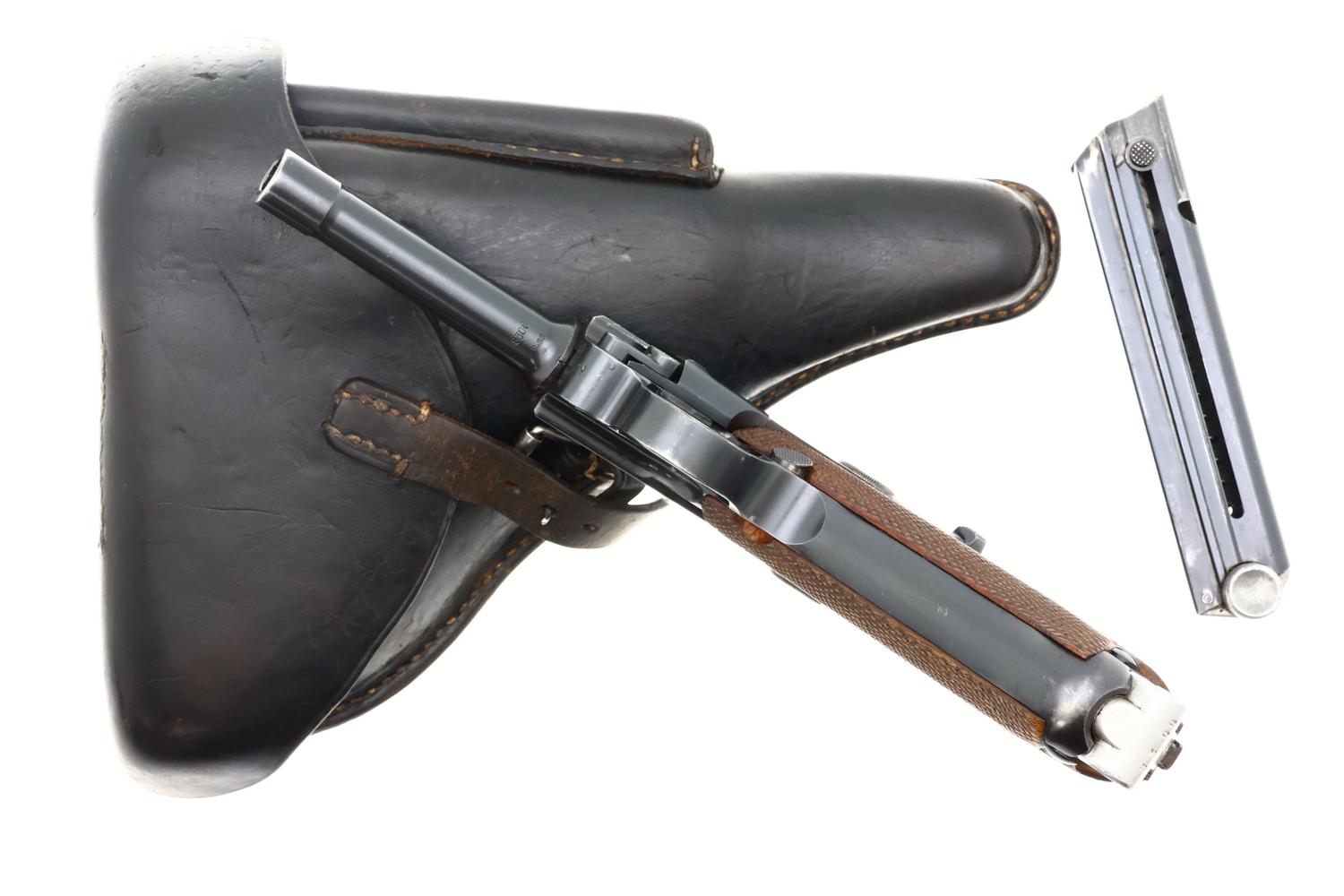 Mauser Luger 1938 S/42 German WWII Military pistol, 8300i, FB01576 - Image 7