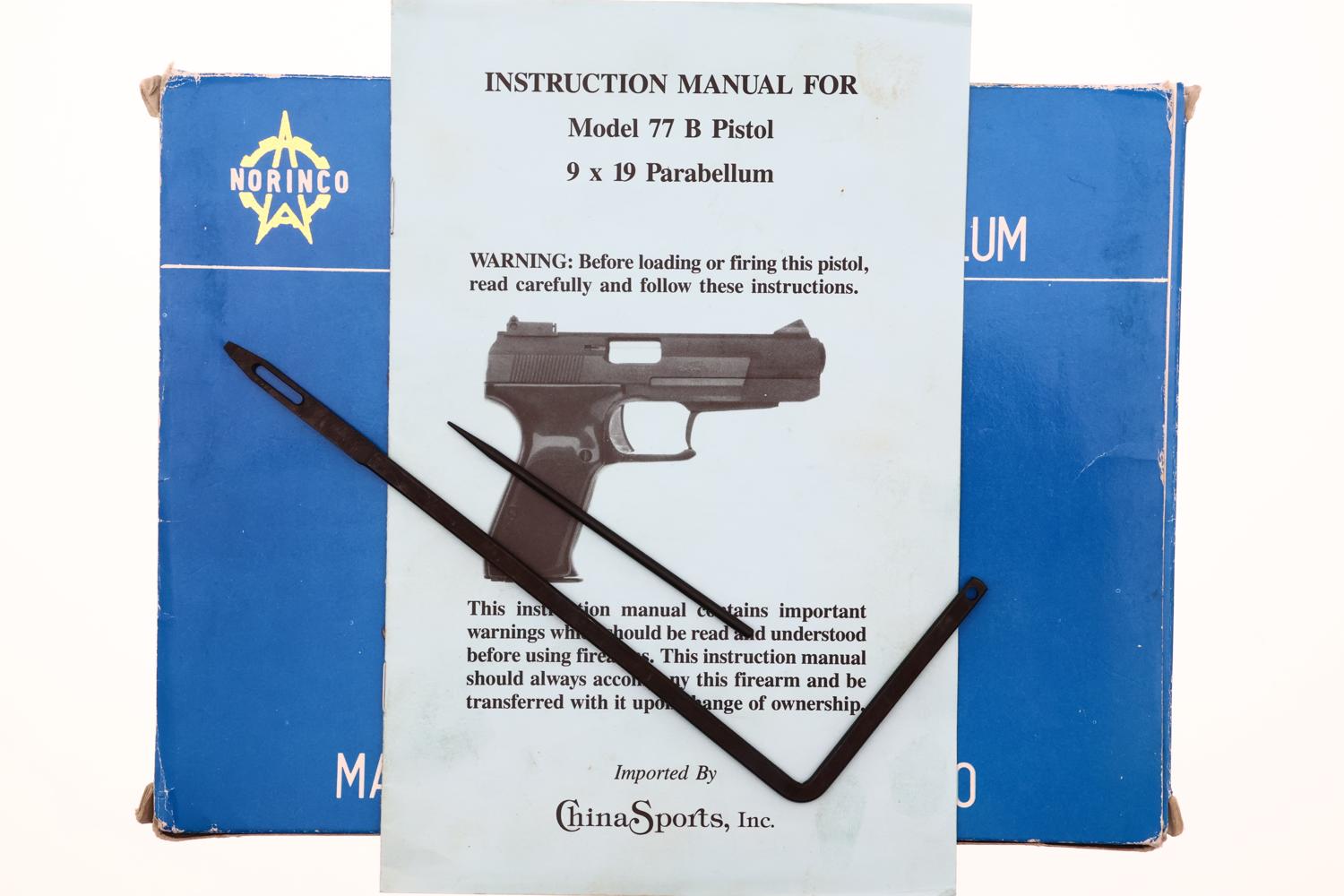 Norinco Model 77B One-Handed Cocking Pistol, Boxed 0100338, FB02303 - Image 16