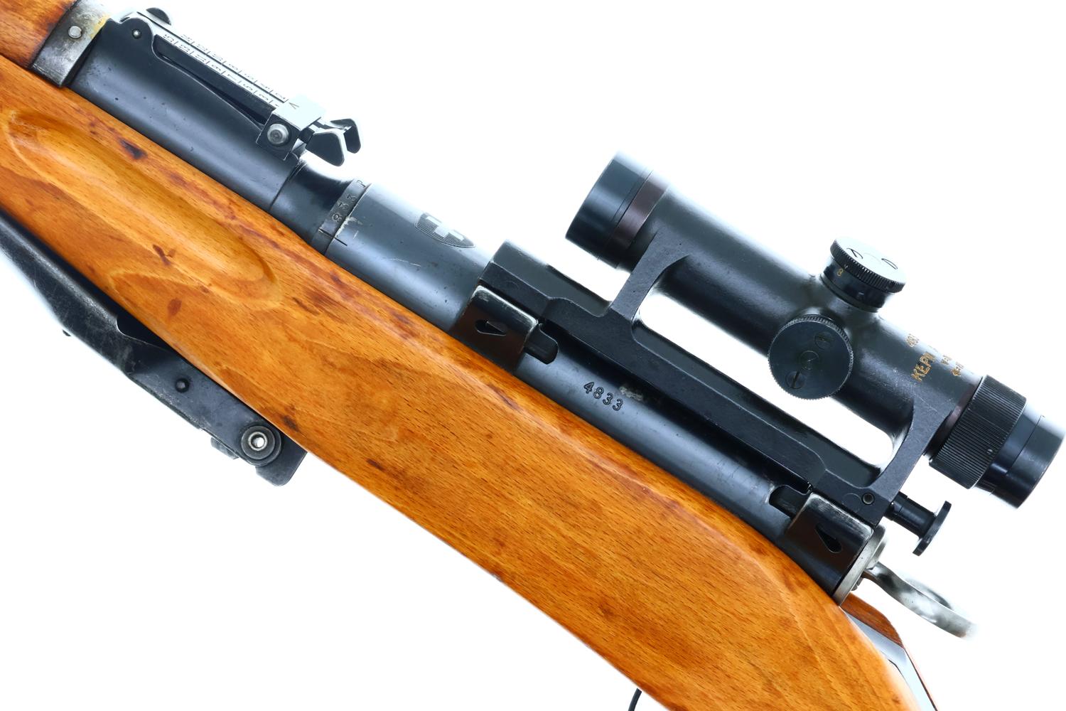 Original Swiss Bern ZFK 31/55 55 Military Sniper Rifle, 4833, FB02155 - Image 3