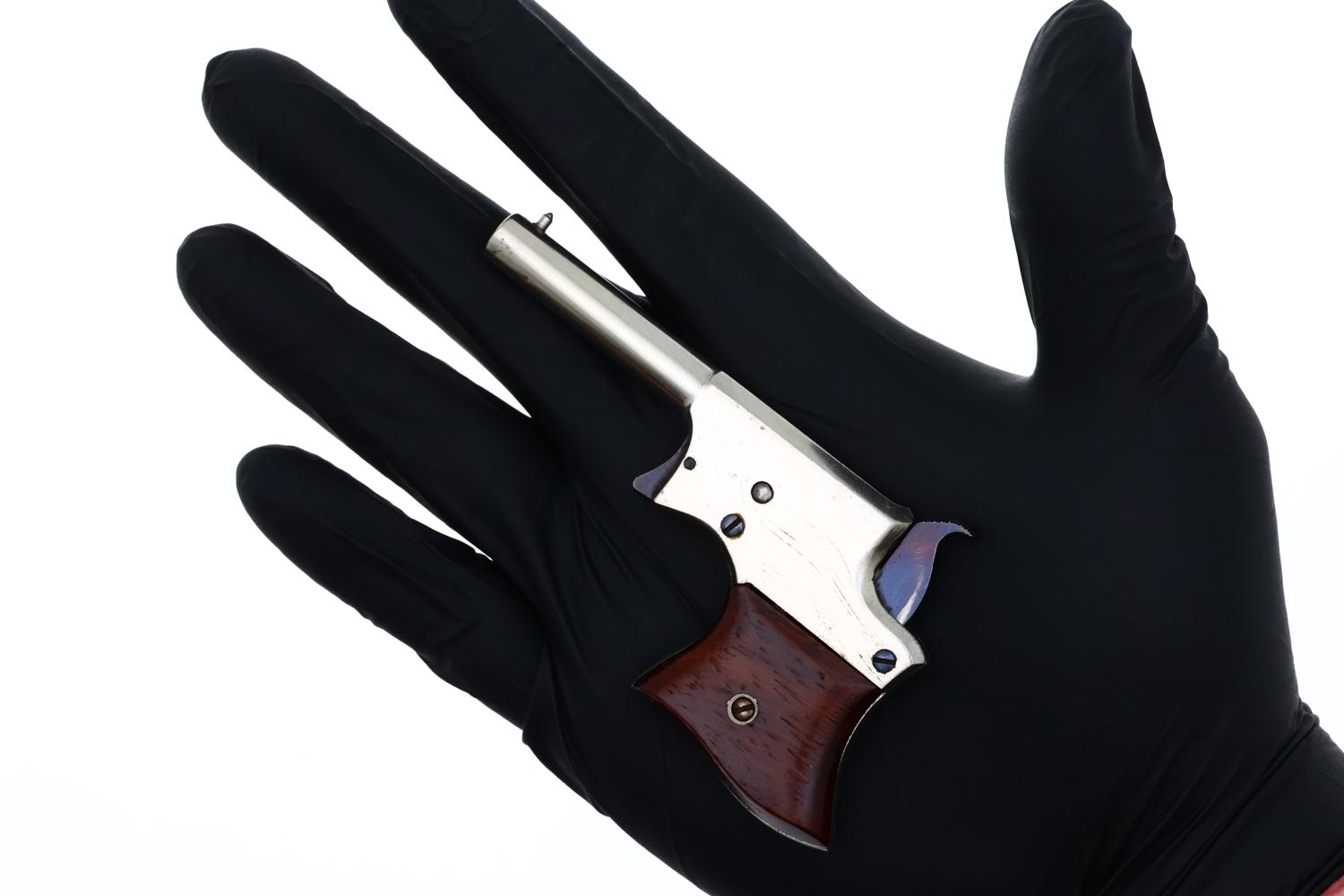 Remington No. 1 Vest Pocket Pistol, Factory Nickle, ANTIQUE, 81462, O-165