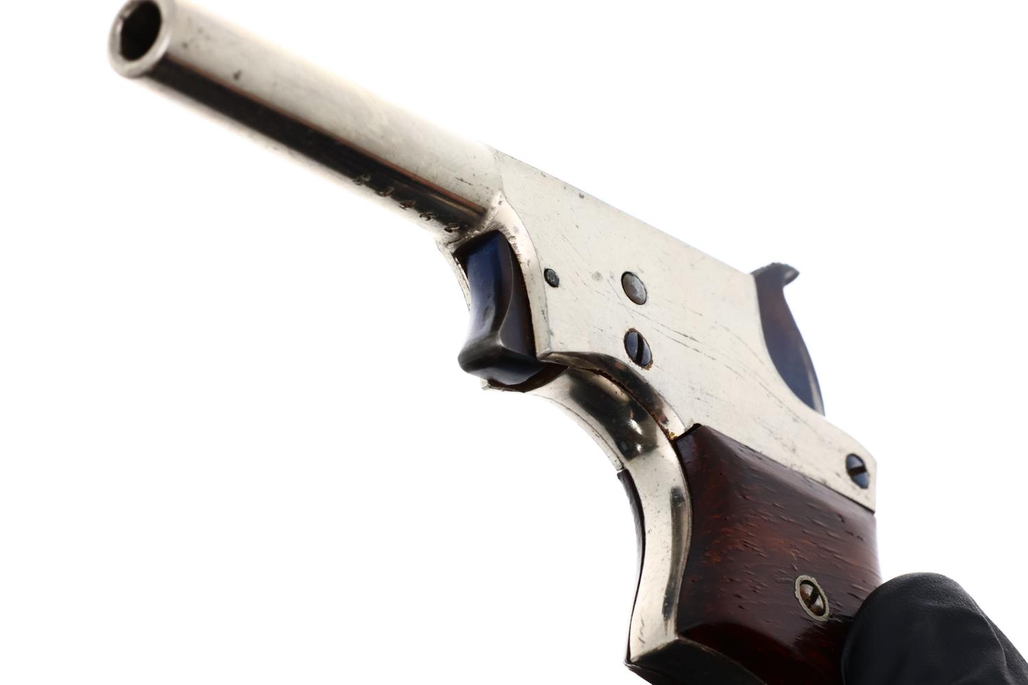 Remington No. 1 Vest Pocket Pistol, Factory Nickle, ANTIQUE, 81462, O-165 - Image 4