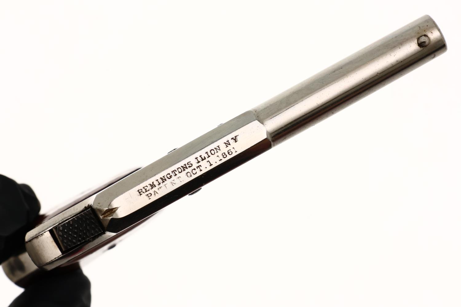 Remington No. 1 Vest Pocket Pistol, Factory Nickle, ANTIQUE, 81462, O-165 - Image 6