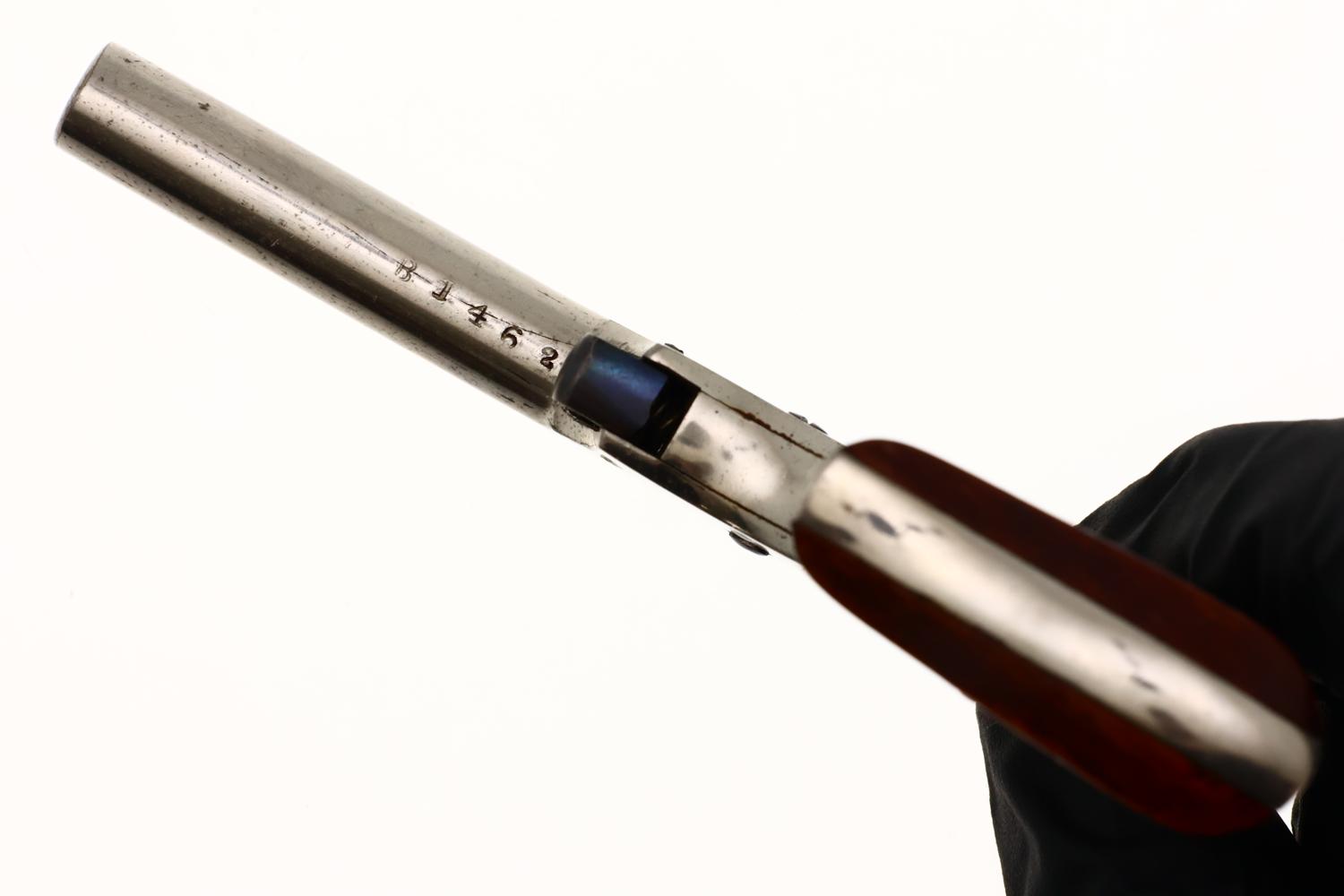 Remington No. 1 Vest Pocket Pistol, Factory Nickle, ANTIQUE, 81462, O-165 - Image 7