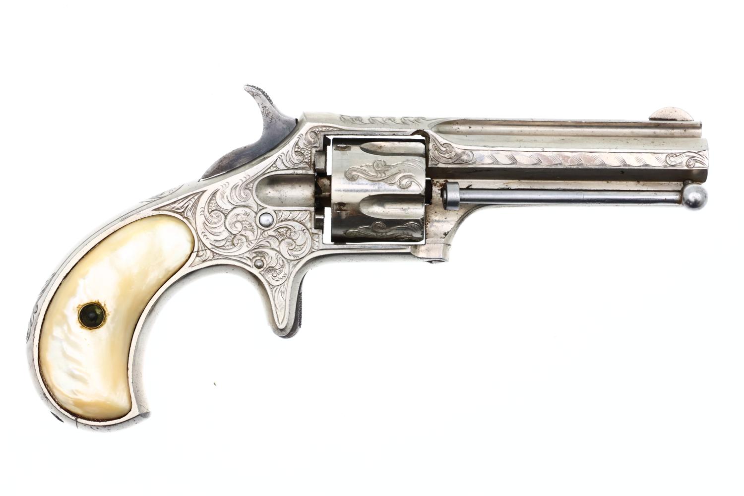 Remington Smoot 1st Model, Factory Engraved Revolver, ANTIQUE, 377, O-142 - Image 2