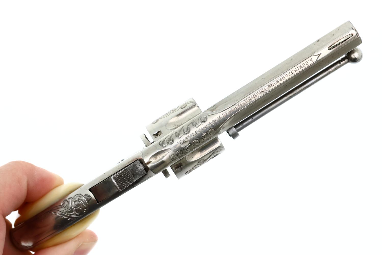 Remington Smoot 1st Model, Factory Engraved Revolver, ANTIQUE, 377, O-142 - Image 3