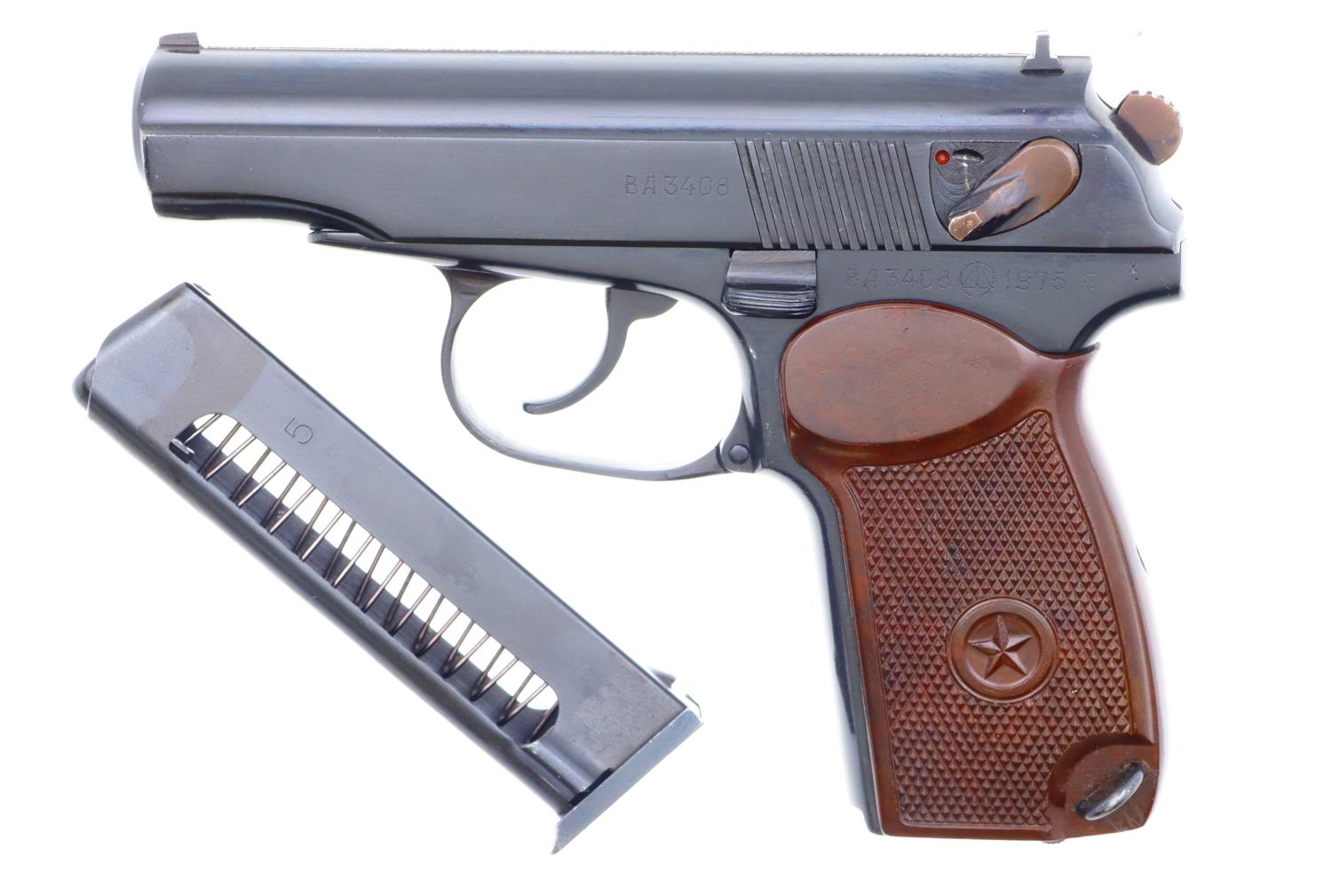 Russian Makarov, Military, Izhevsk, 1975 Date, 3408, FB00483