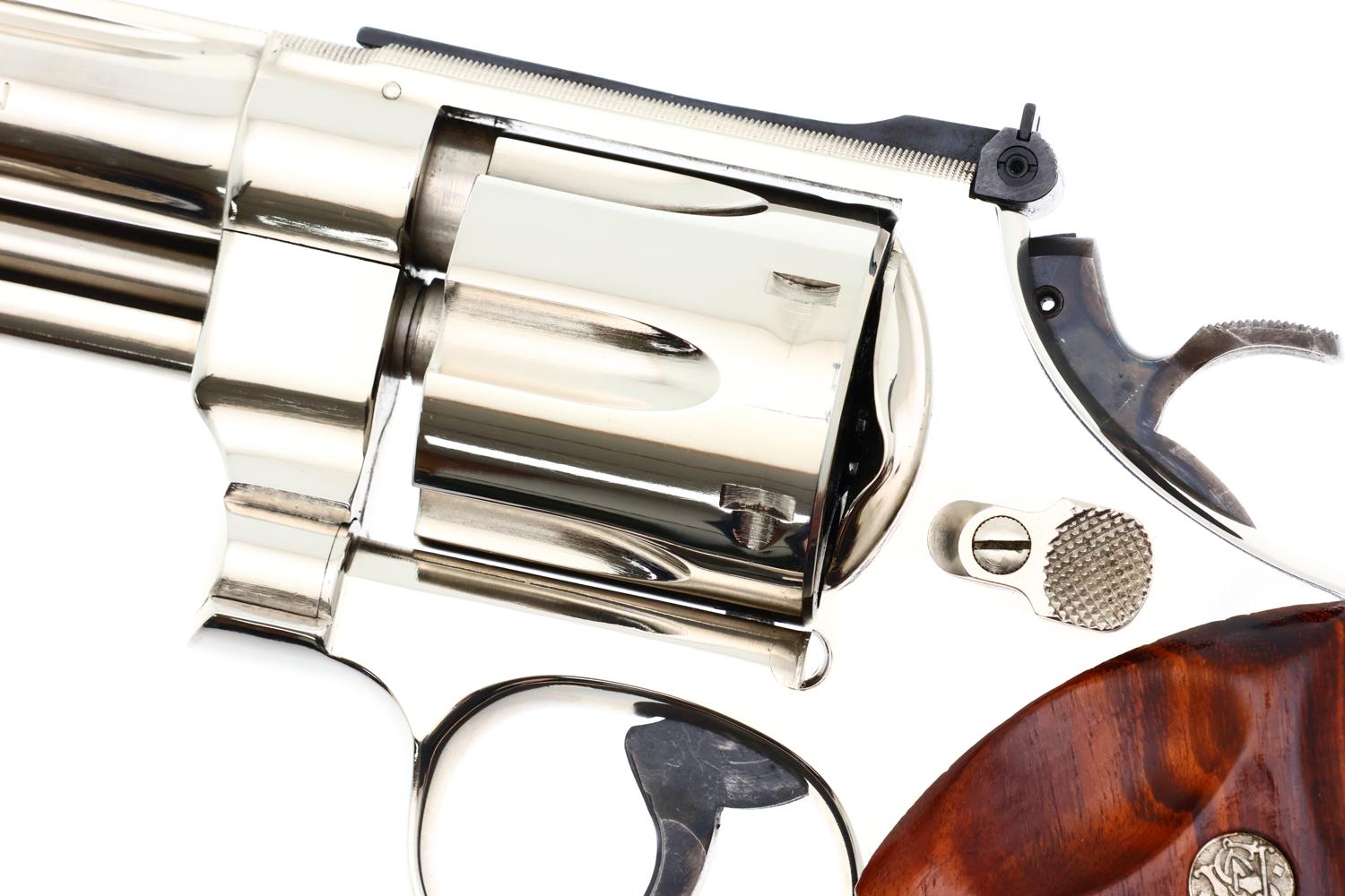 S&W 27-2 Revolver, 4" Factory Nickle, near NIB, N831156, FB01549 - Image 4
