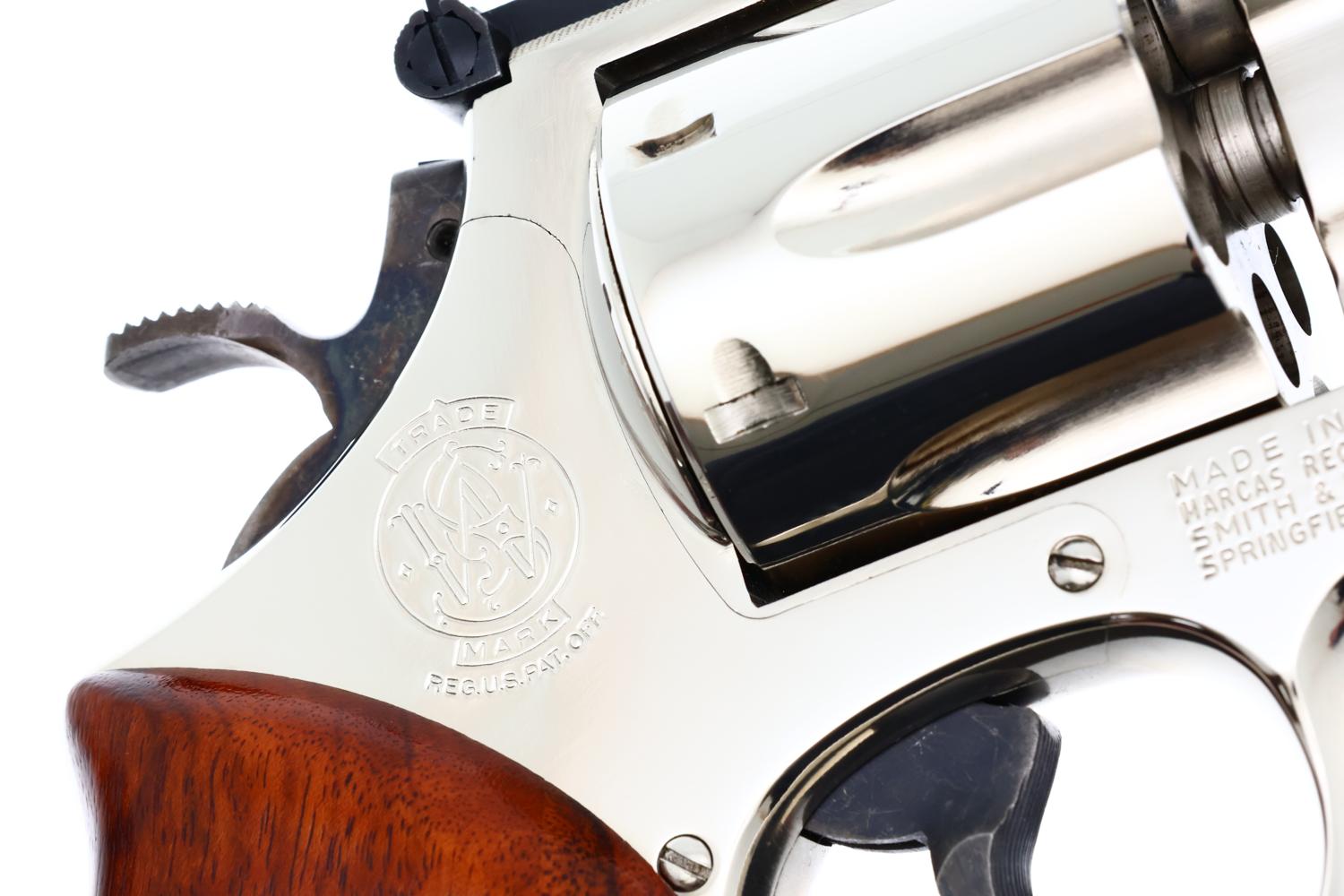 S&W 27-2 Revolver, 4" Factory Nickle, near NIB, N831156, FB01549 - Image 6