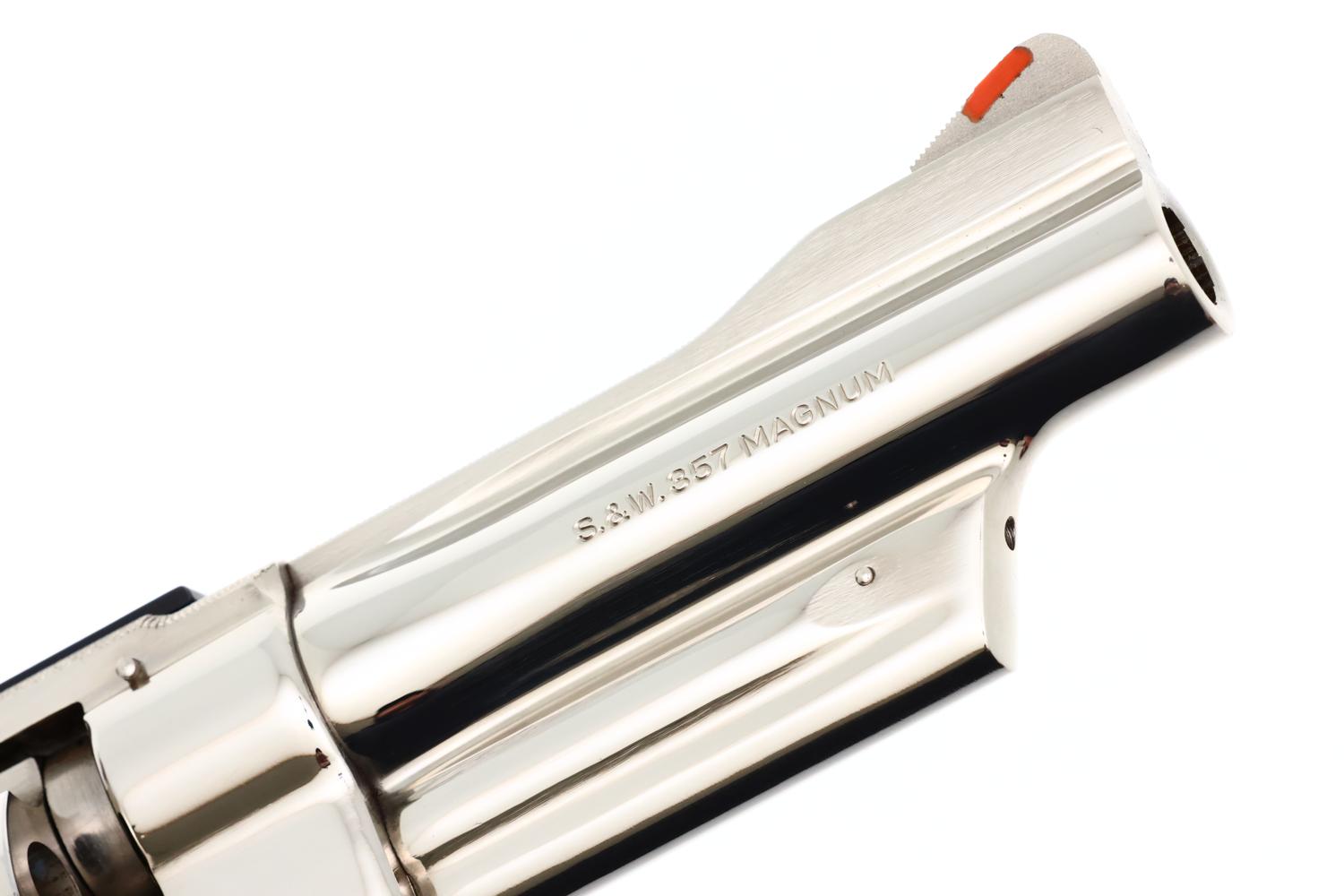 S&W 27-2 Revolver, 4" Factory Nickle, near NIB, N831156, FB01549 - Image 7