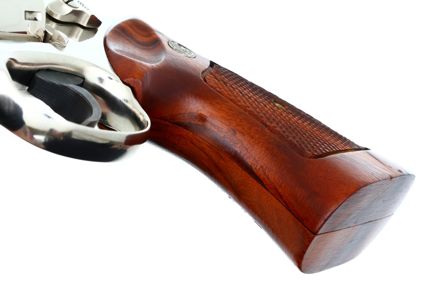 S&W 27-2 Revolver, 4" Factory Nickle, near NIB, N831156, FB01549 - Image 17