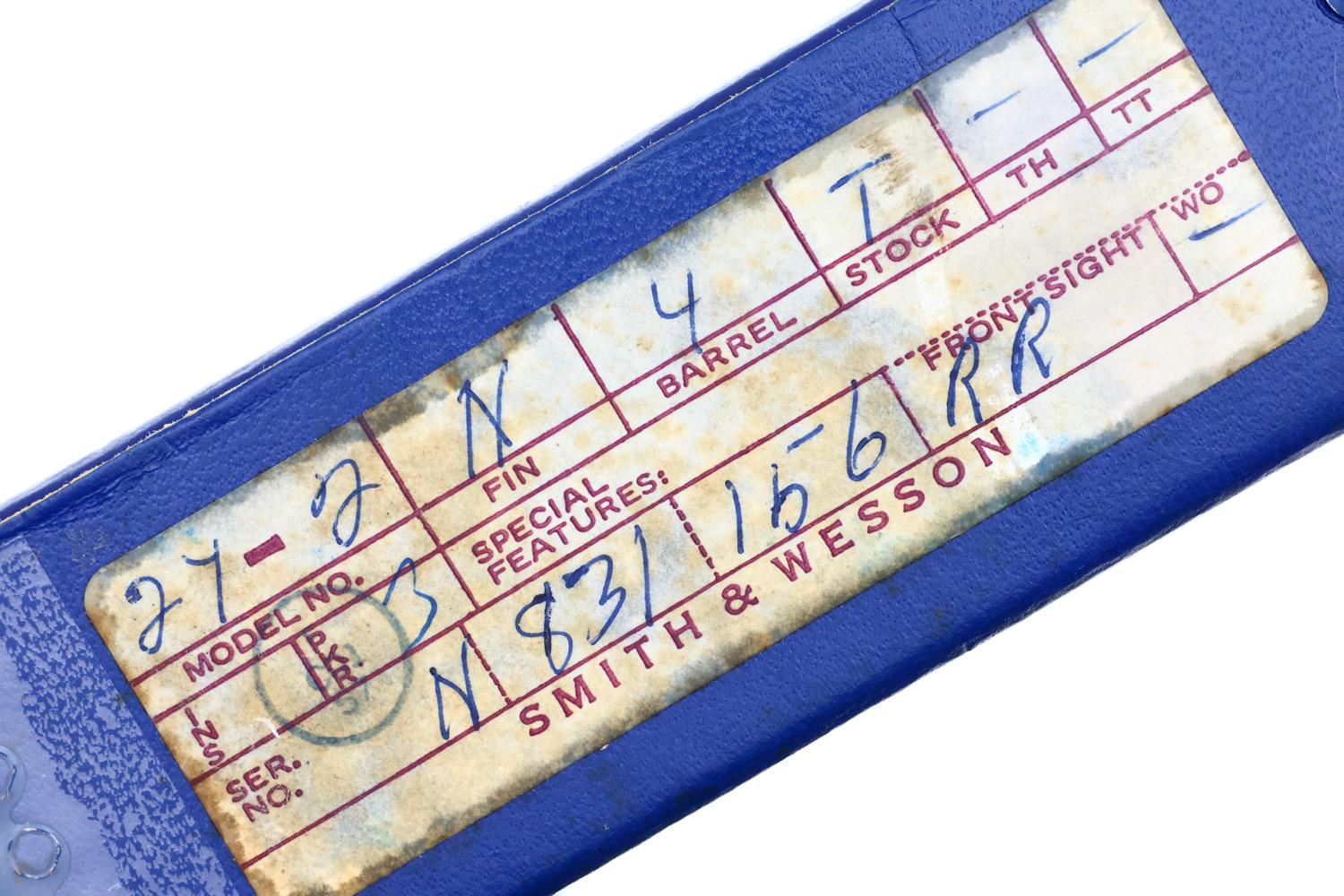 S&W 27-2 Revolver, 4" Factory Nickle, near NIB, N831156, FB01549 - Image 21