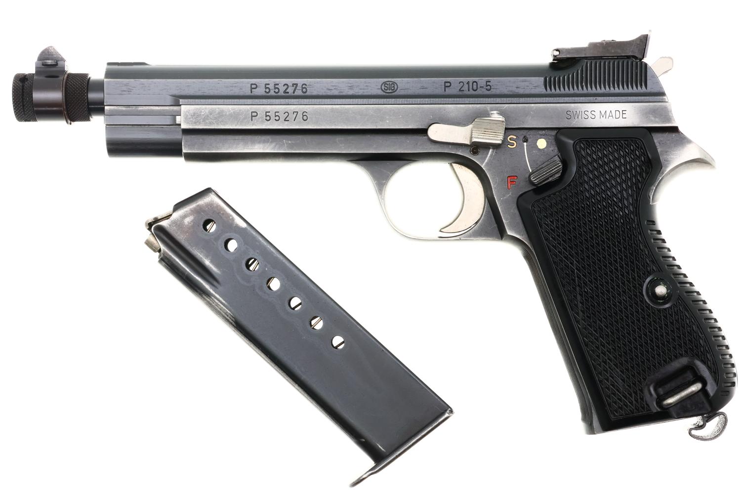 Swiss Sig P210-5 Pistol, Spare Barrel, Many Parts, P55276, FB02353 - Image 2