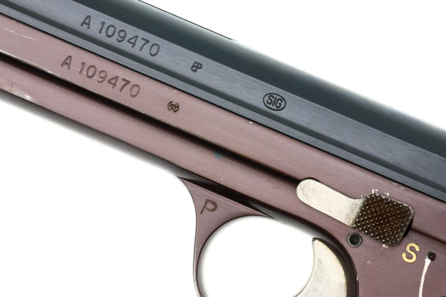 Swiss SIG P210 P49 Military Pistol, Matching, Holster, A109470, FB00299 - Image 6