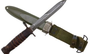 WW2 M4 Utica Bayonet, M8 Scabbard, X-451