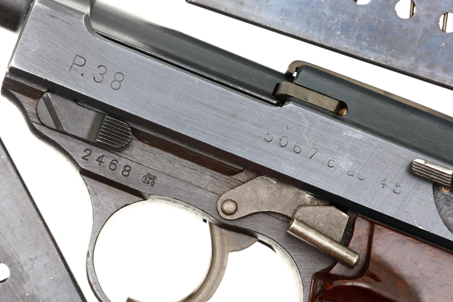 Walther P38 ac 45 Late WWII Mismatched Pistol, 2468, FB01637