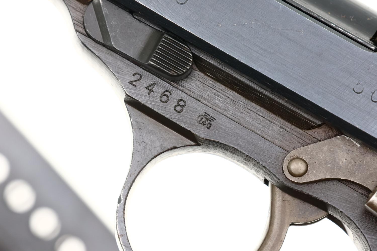 Walther P38 ac 45 Late WWII Mismatched Pistol, 2468, FB01637 - Image 5