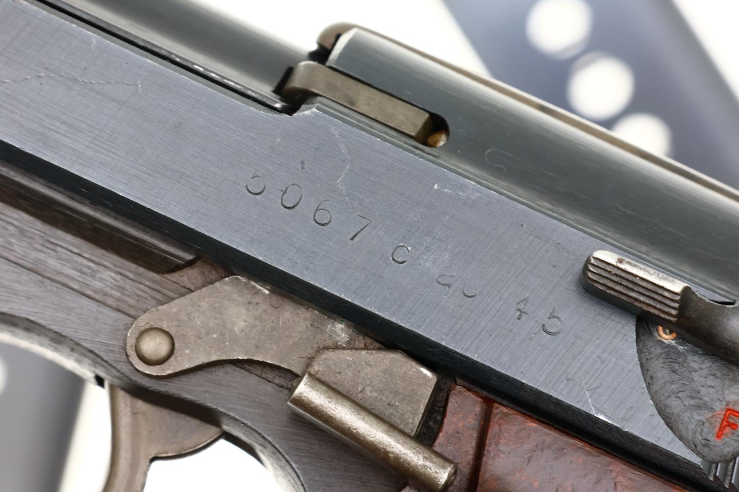 Walther P38 ac 45 Late WWII Mismatched Pistol, 2468, FB01637 - Image 7