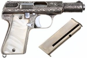 Astra 3003 Silver Engraved Pistol, Boxed, 716021, FB02345