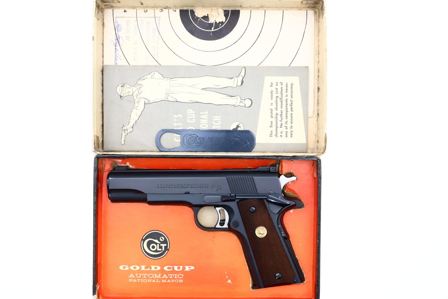 Colt National Match Gold Cup Pistol, Boxed, 33847-NM, FB01713 - Image 3