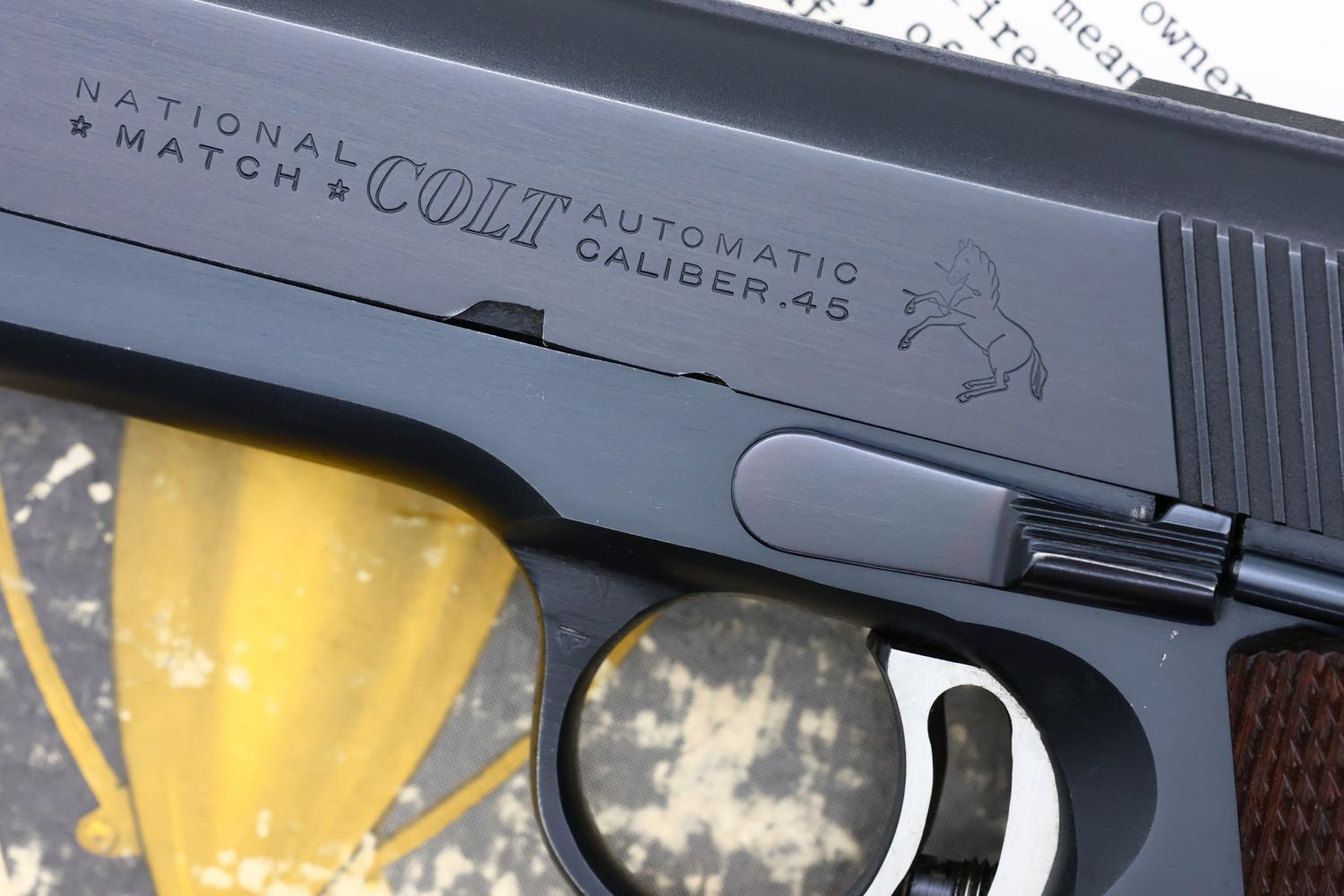 Colt National Match Gold Cup Pistol, Boxed, 33847-NM, FB01713 - Image 4