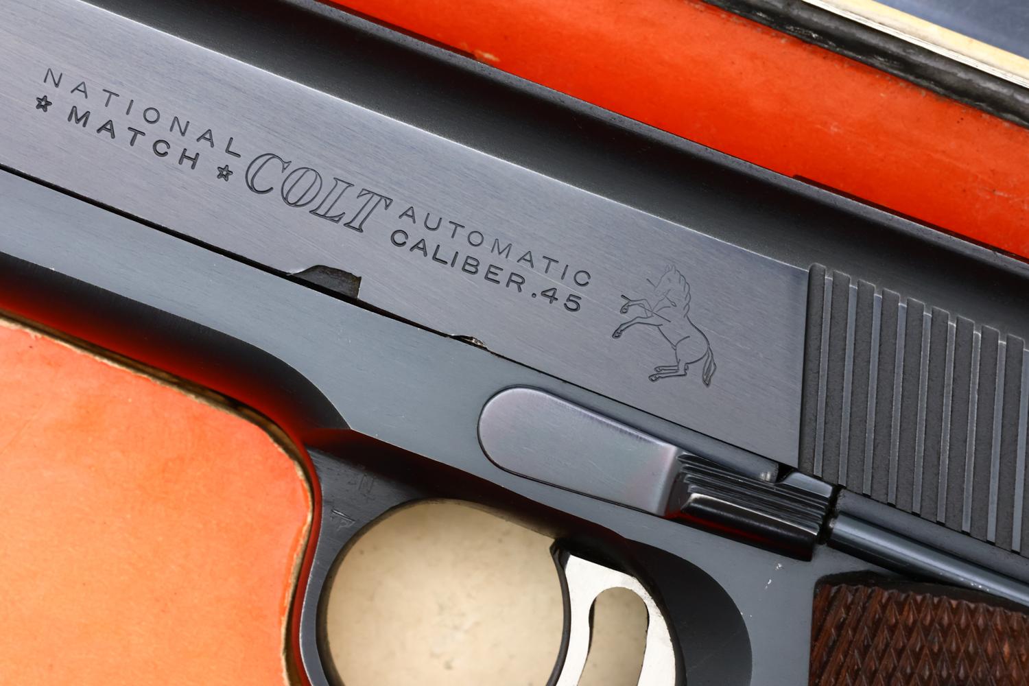 Colt National Match Gold Cup Pistol, Boxed, 33847-NM, FB01713 - Image 6