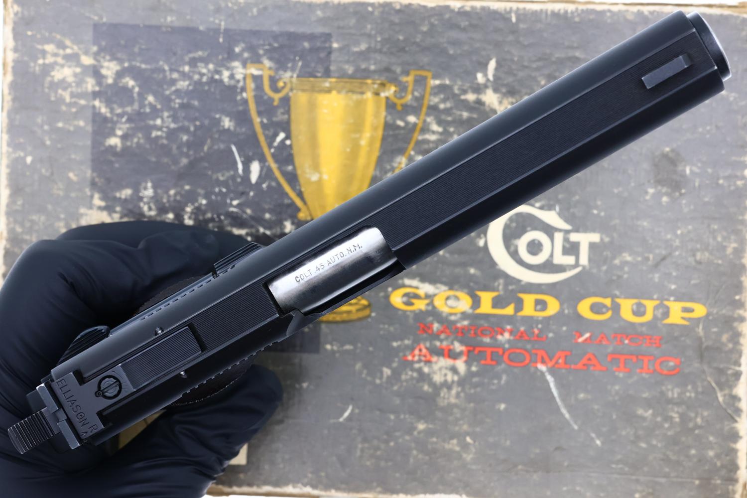 Colt National Match Gold Cup Pistol, Boxed, 33847-NM, FB01713 - Image 8