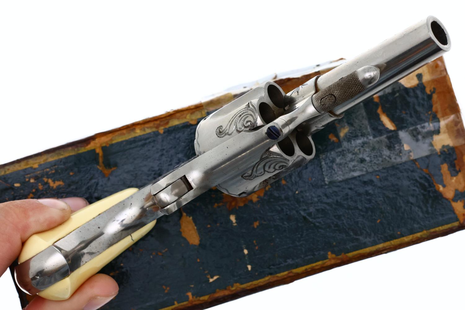 Remington Smoot New Model #4, Factory Engraved Revolver, Boxed, 6471, O-171 - Image 4