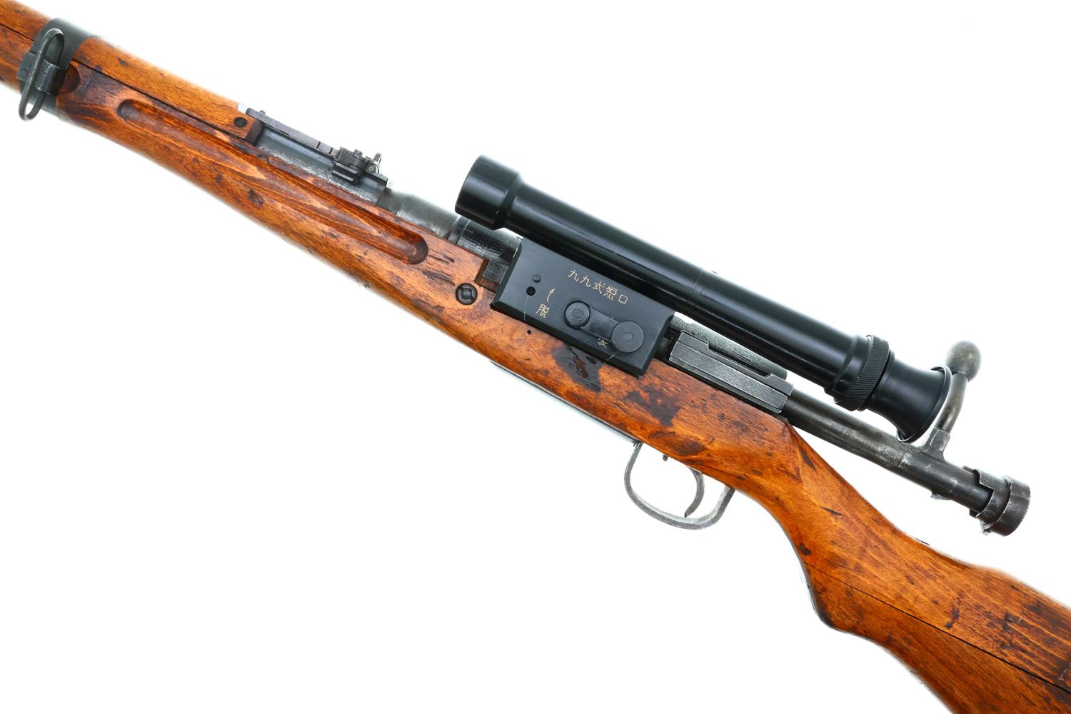 Japanese Type 99 Arisaka WWII Sniper Rifle, Scope, Case, 9637, FB01811 - Image 7