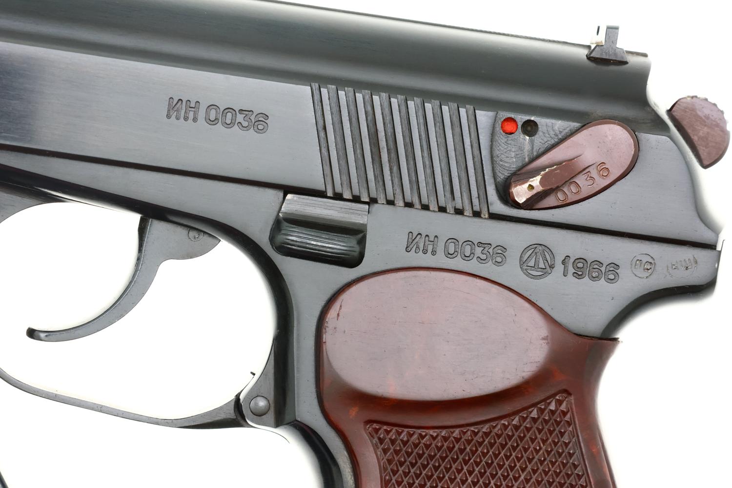 Russian, Izhevsk, Military Makarov, 1966 date, 0036, FB00434